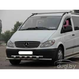 Передняя двойная труба "Tiger" для Vito\Viano.